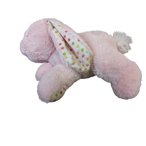 Dan Dee Pink Plush Bunny Rabbit With Polka Dot Ears Stuffed Animal 12" Adorable - Picture 4 of 9